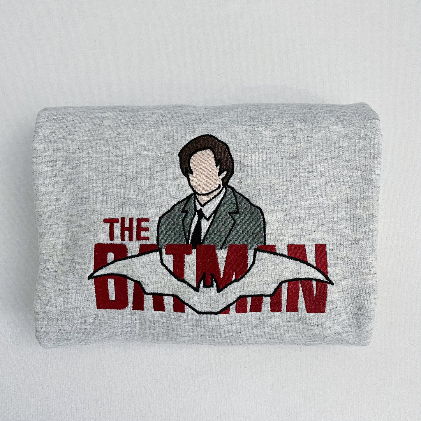 The Batman as Bruce Wayne Embroidered Crewneck