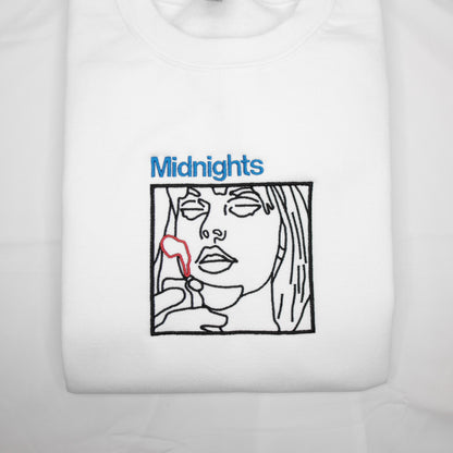 Taylor Swift "Midnights" Embroidered Crewneck
