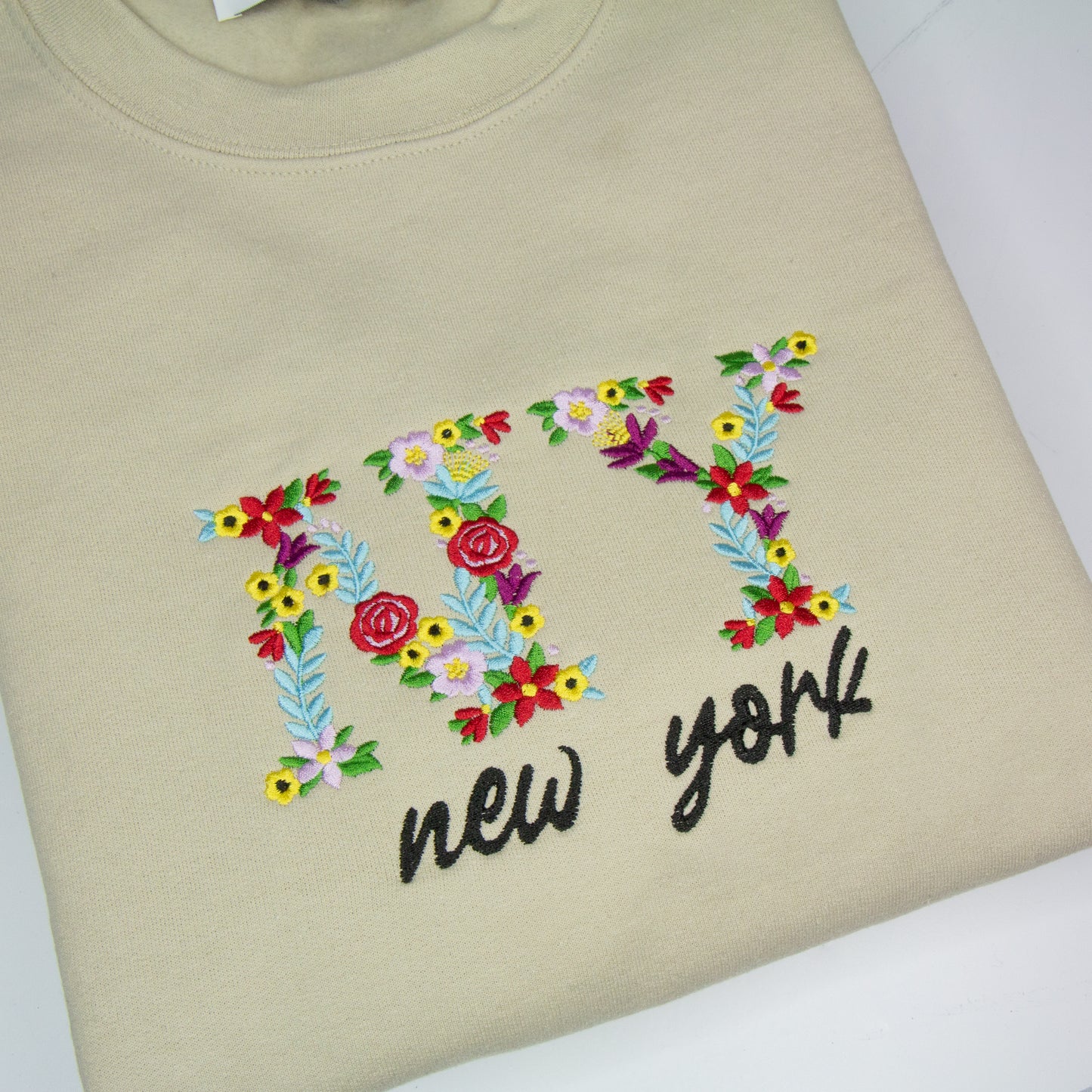New York Embroidered Crewneck