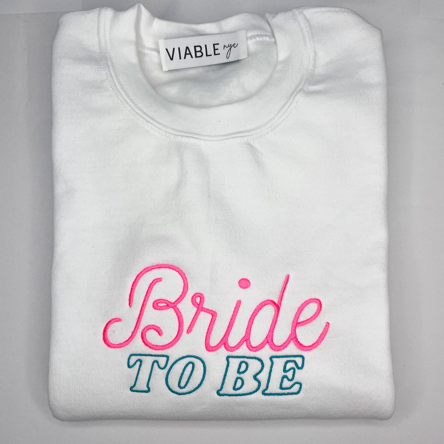 Retro Neon Bride To Be Crewneck
