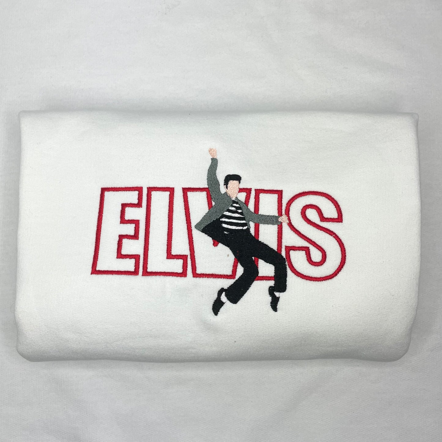 Elvis Presley in Jailhouse Rock Embroidered Crewneck