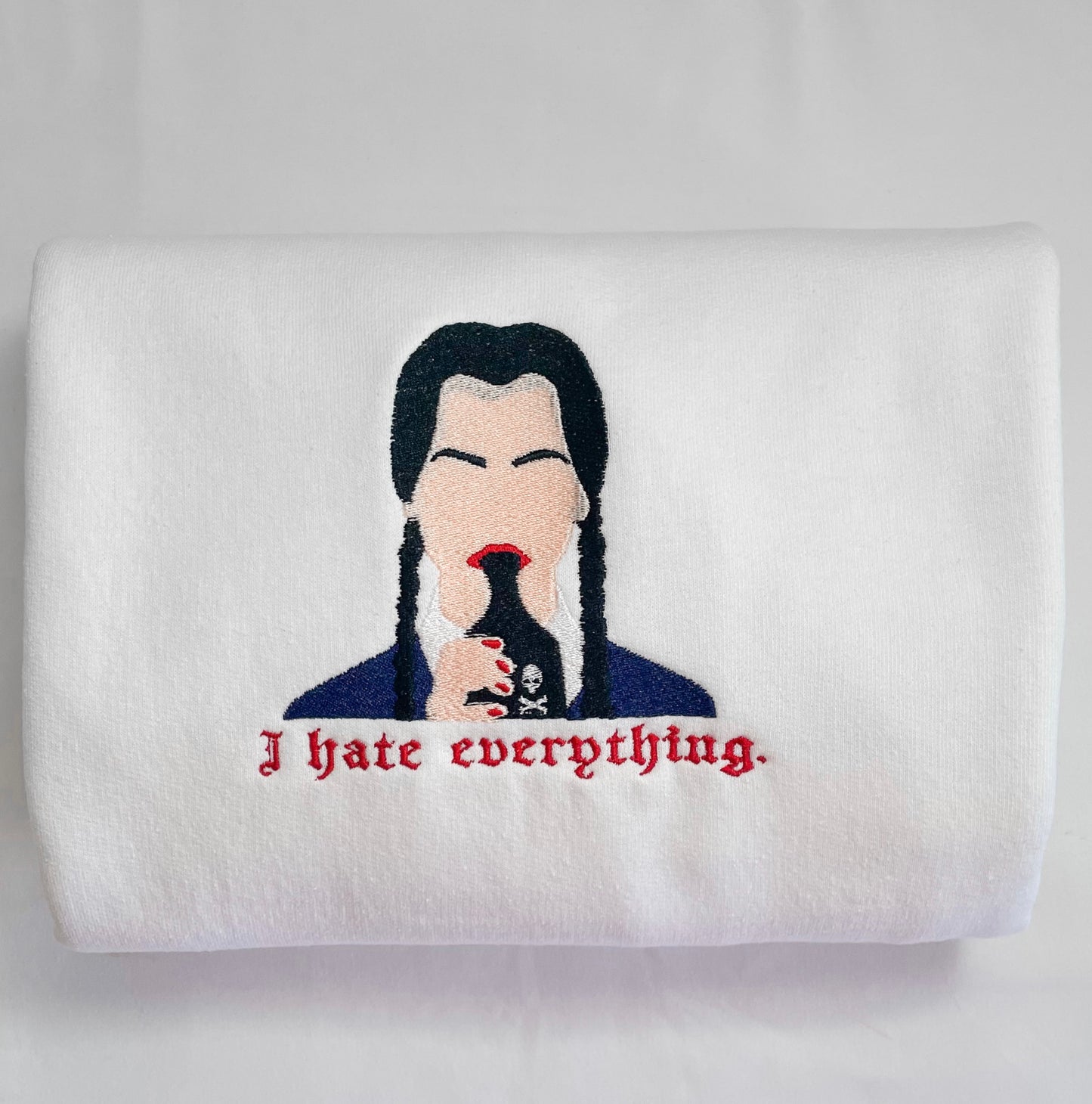 Wednesday Addams White Crewneck