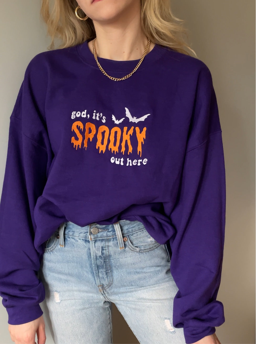 God It’s Spooky Out Here Crewneck
