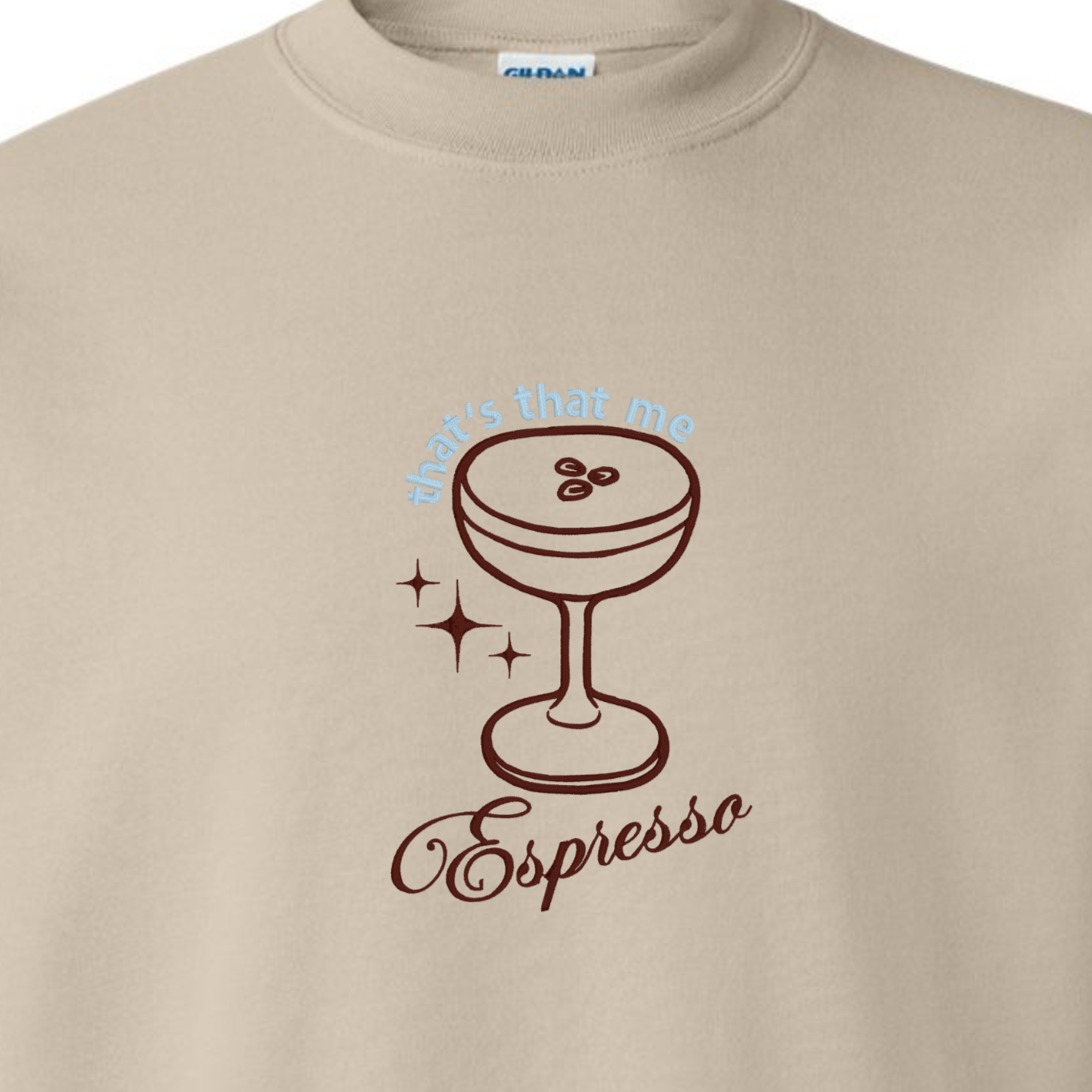 Sabrina Carpenter "that's that me espresso" Embroidered Crewneck