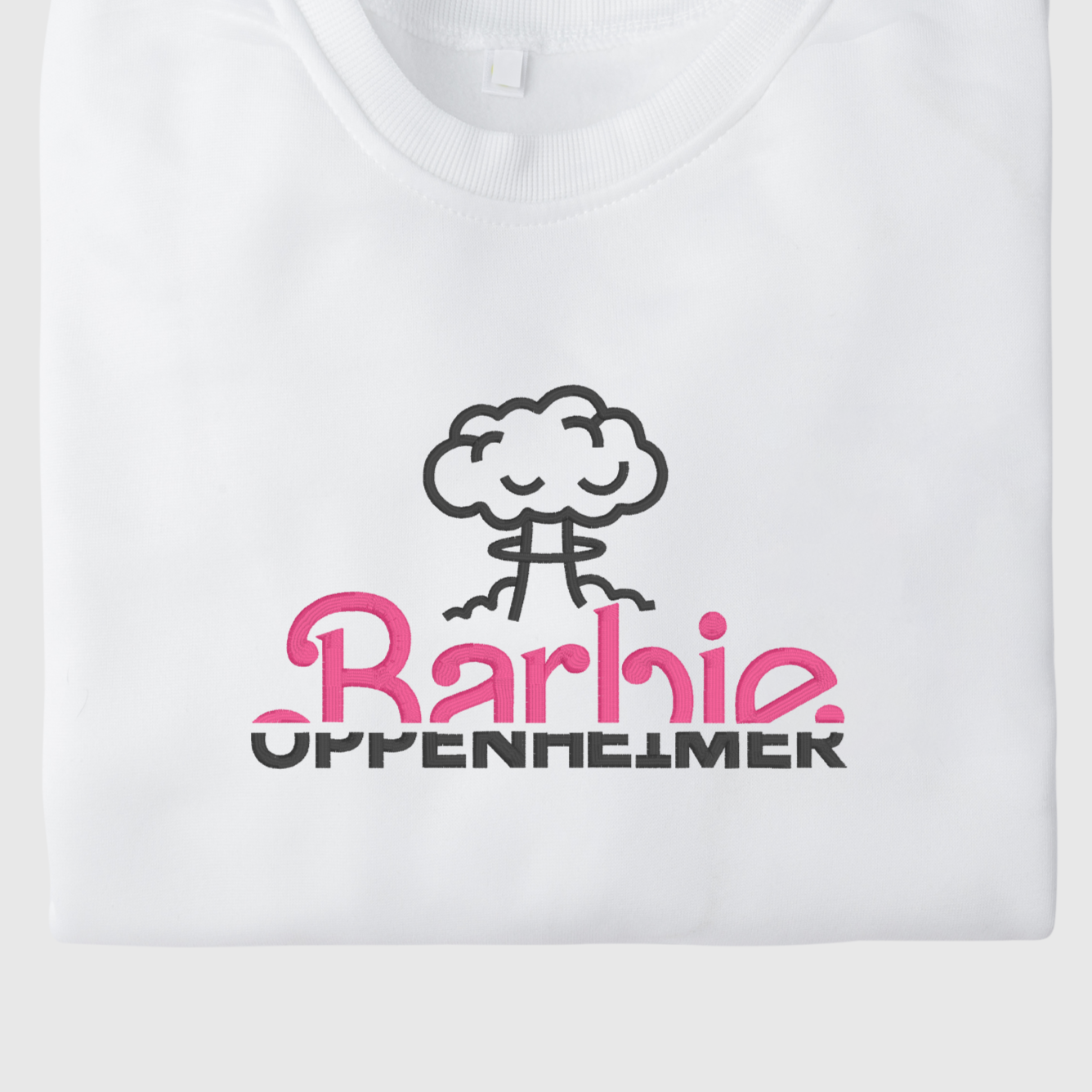 Barbie X Oppenheimer Crewneck (White)