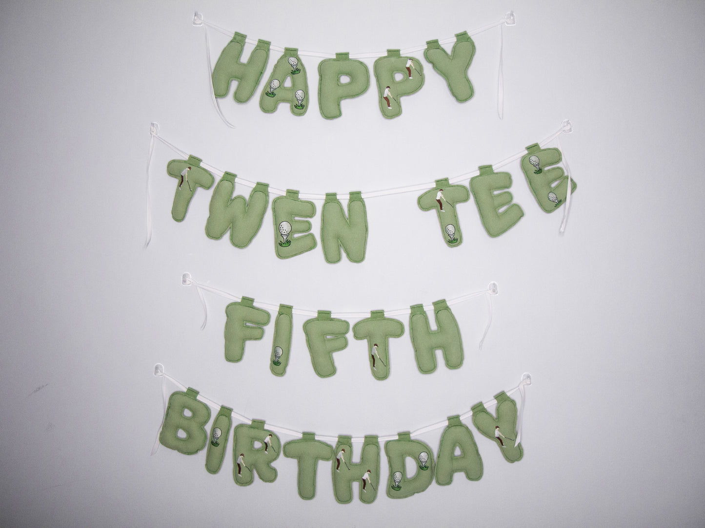 Fabric Happy Birthday Banner