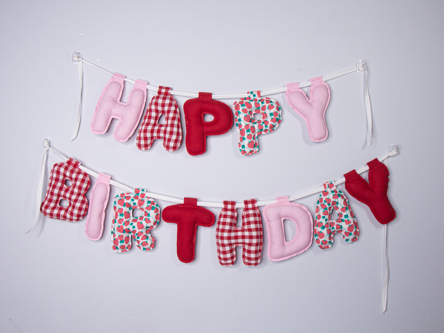 Fabric Happy Birthday Banner