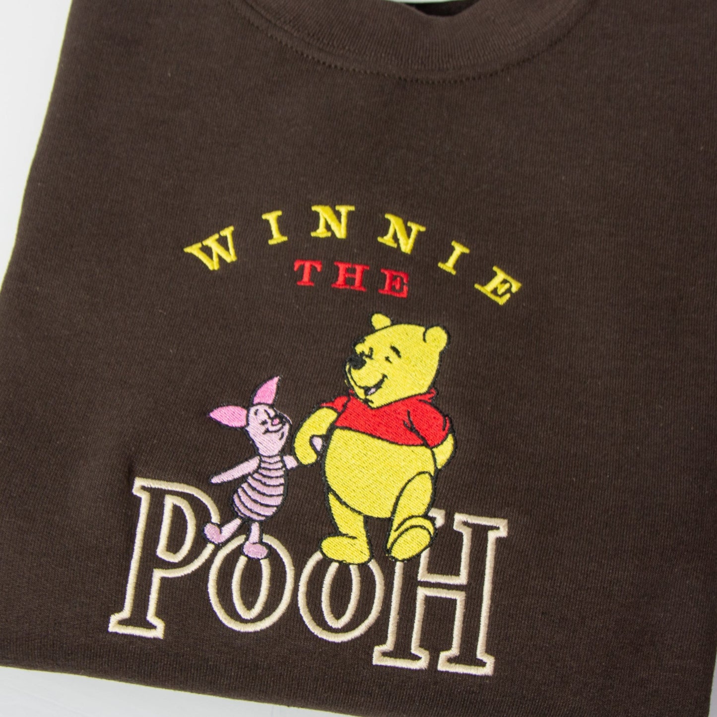 Winnie The Pooh & Piglet Embroidered Crewneck
