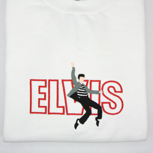 Elvis Presley in Jailhouse Rock Embroidered Crewneck