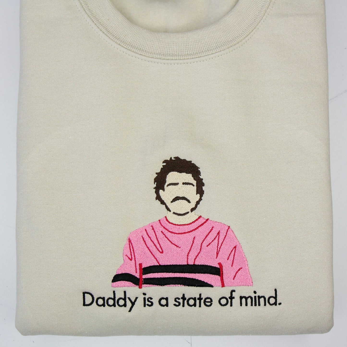 Pedro Pascal "Daddy is a state of mind" Crewneck (Sand)