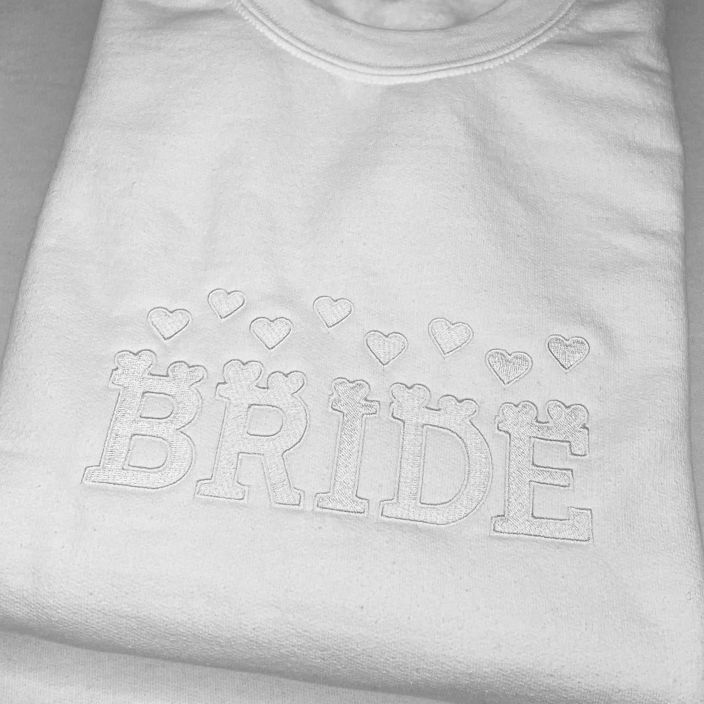 Hearts Bride Tone On Tone Crewneck