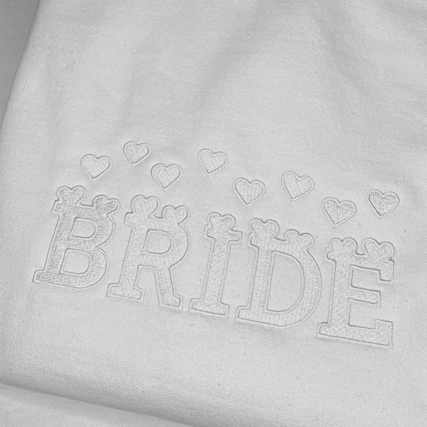 Hearts Bride Tone On Tone Crewneck