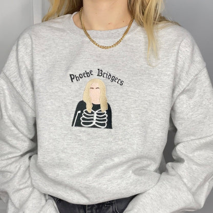 Phoebe Bridgers “Skeleton” Embroidered Crewneck