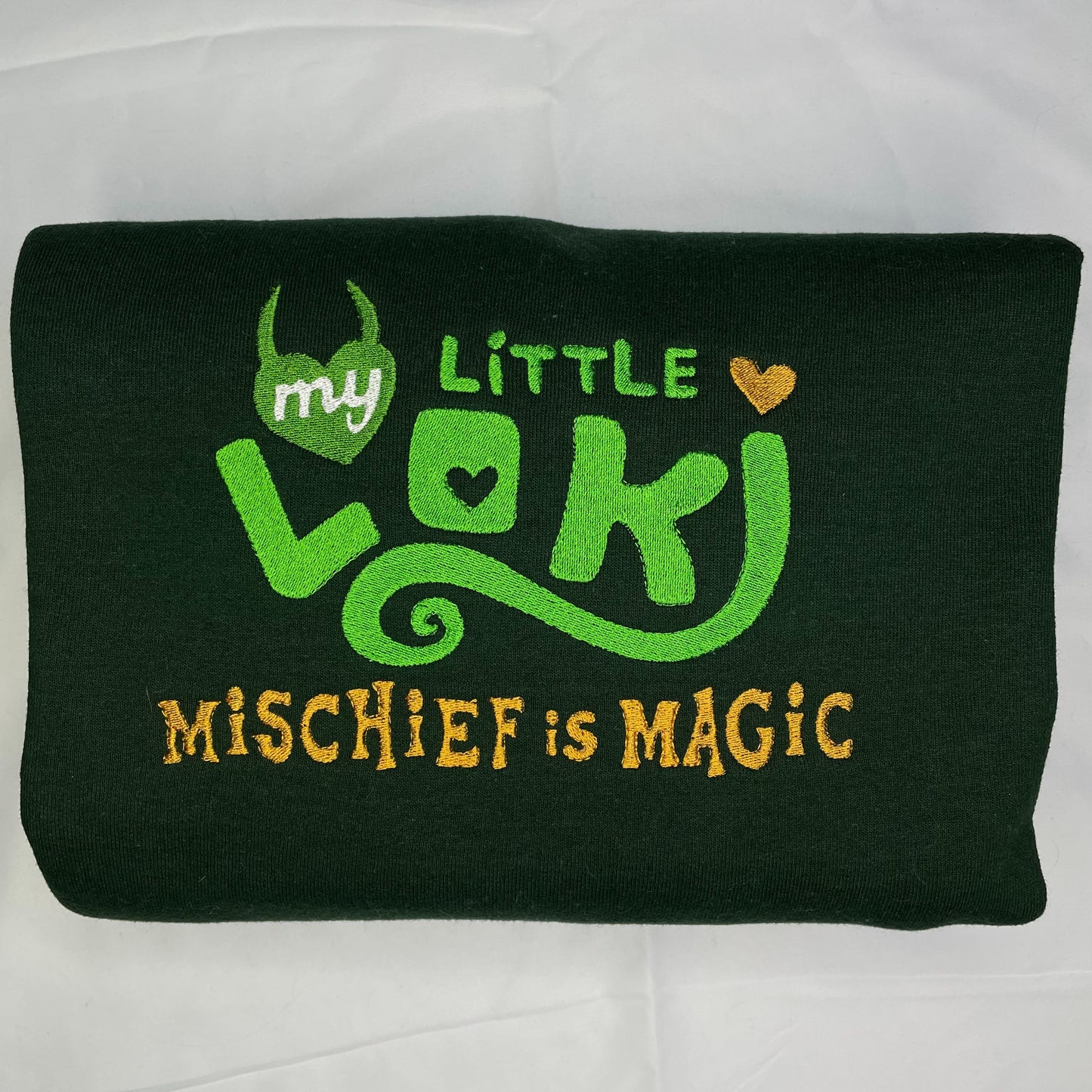My Little Loki “Mischief is Magic” Embroidered Crewneck