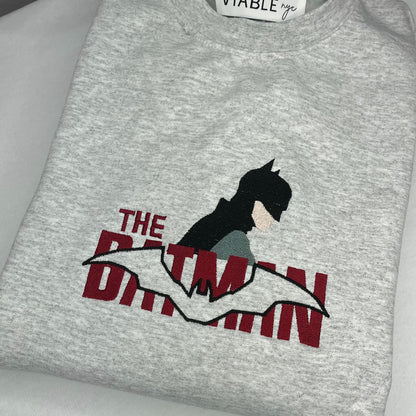 The Batman in Batsuit Embroidered Crewneck